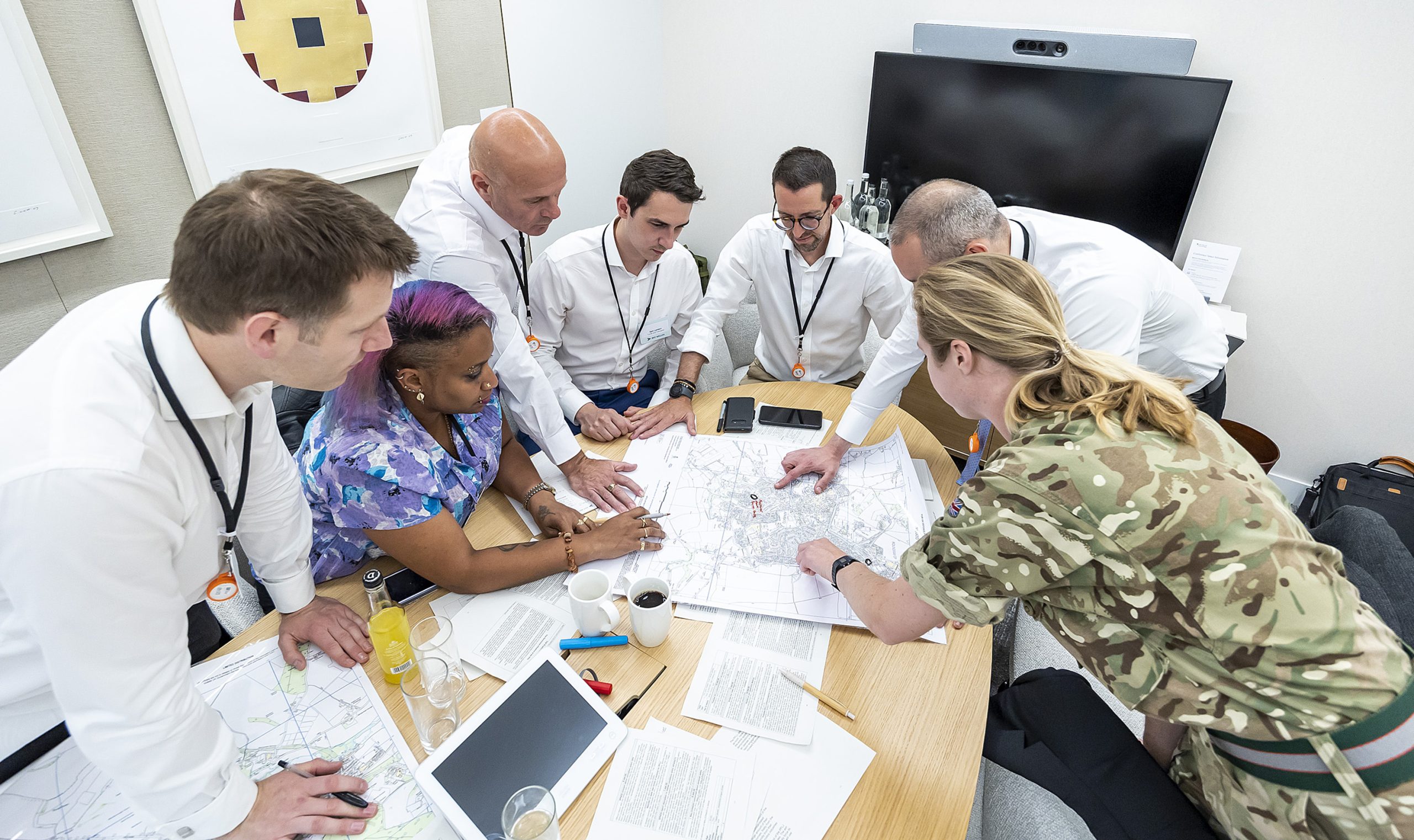 Reservists during the 3MI Intelligence Challenge