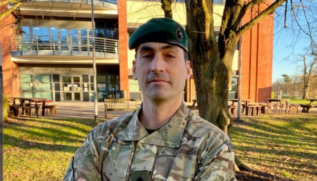 Bobby Stewart in his uniform.