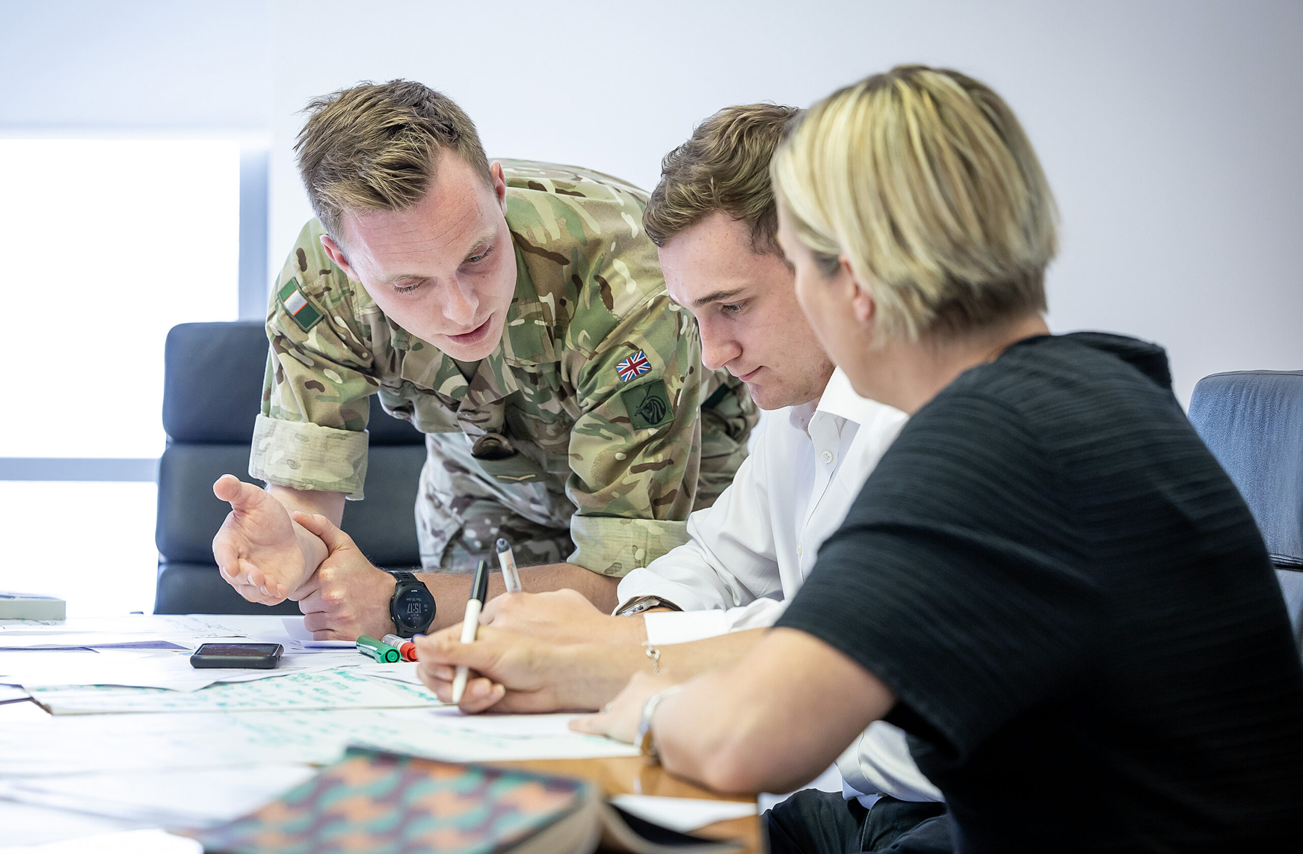 A Reservist helping employers during the 3MI Intelligence Challenge