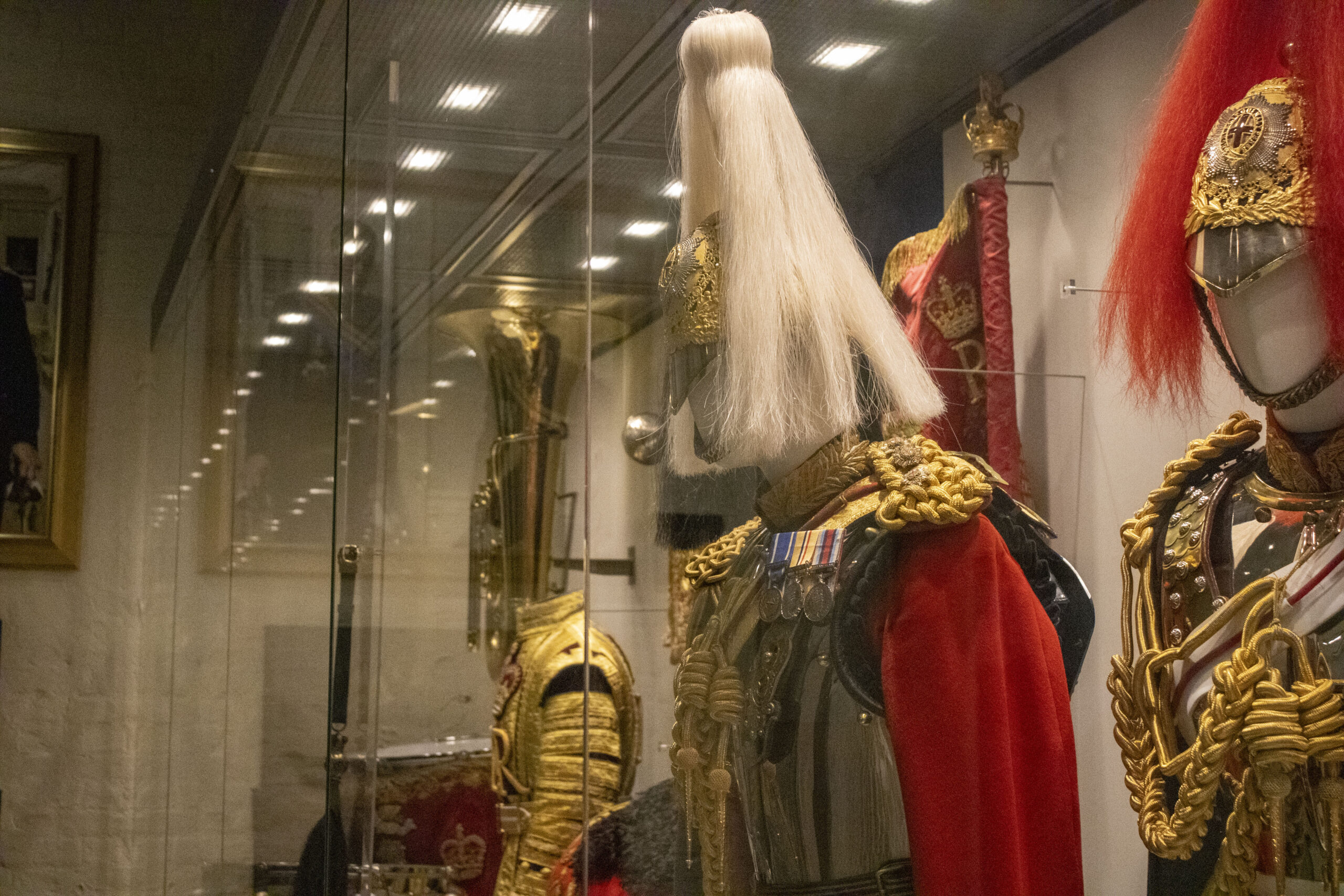 A guards uniform from the Household Cavalry Museum