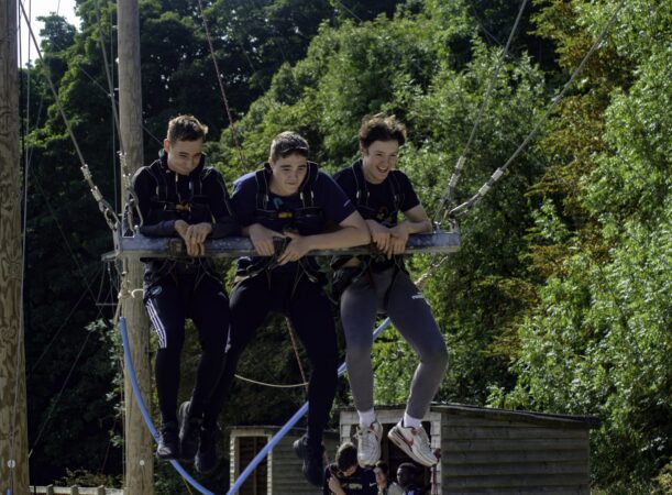 Cadets on adventure training at an annual camp
