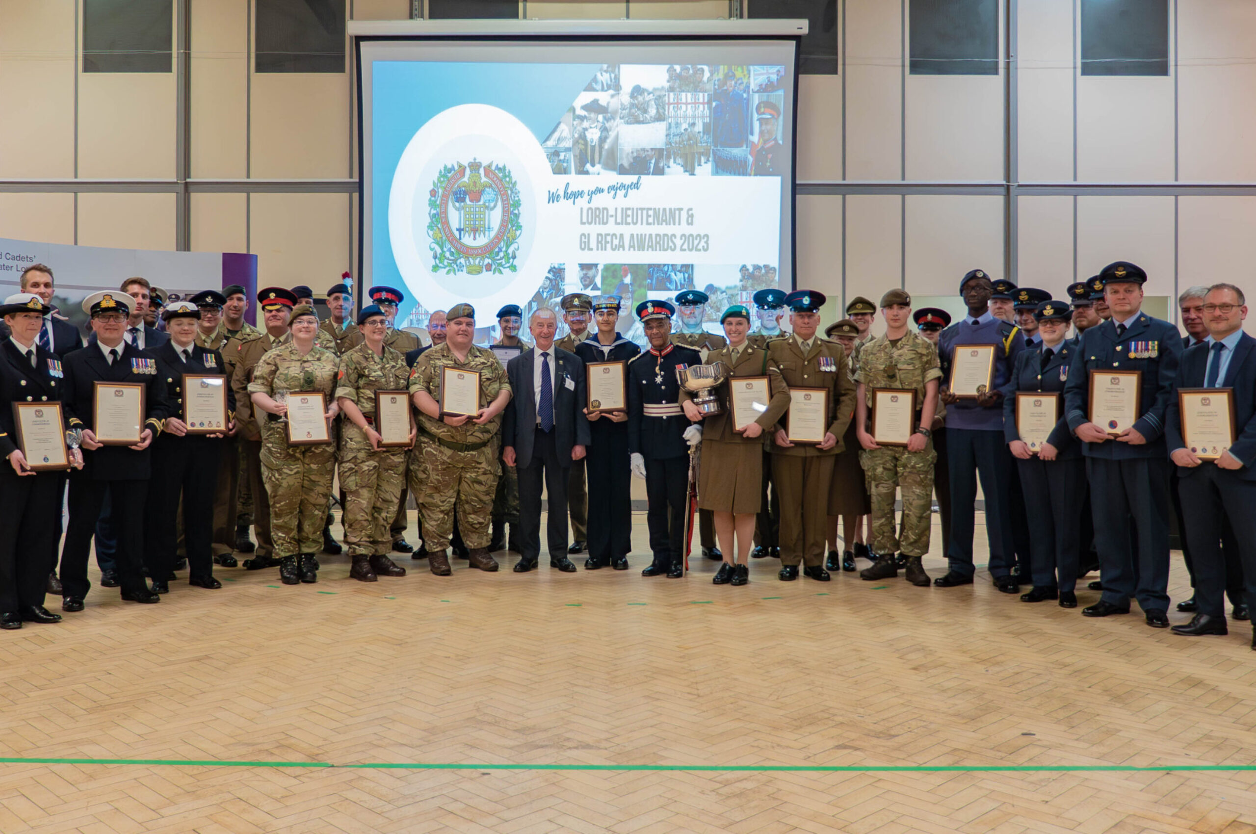 Lord-Lieutenant awardees with the Lord-Lieutenant of Greater London Sir Ken Olisa