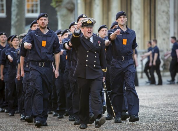 HMS President Reserve unit marching at the Lord Mayor's Show 2022